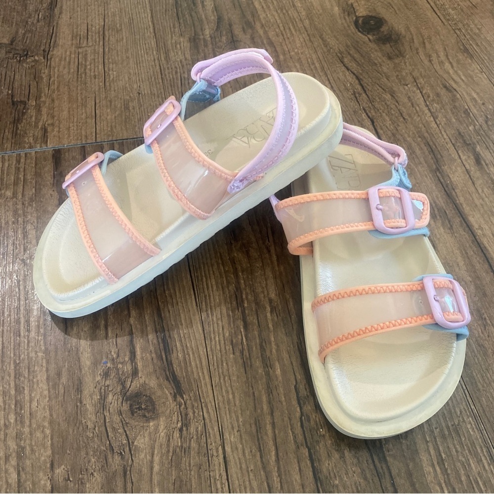 Zara Summer Kids Sandals in Pink and Cream